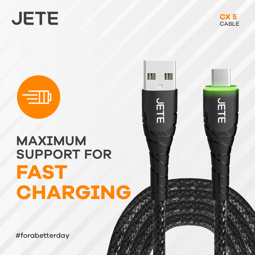 [100532] Kabel Micro JETE CX5 2.4A Led Kabel