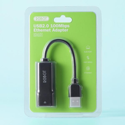 [100171] USB Ethernet Adapter Robot EA10 USB 2.0 To RJ45