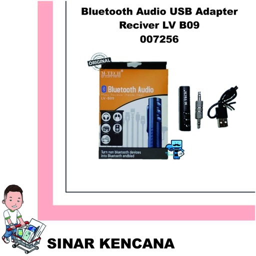 [007256] Bluetooth Audio USB Adapter Reciever LV-B09