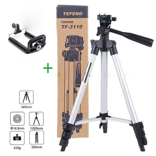 [006095] TRIPOD 311A FOR HANDPHONE & CAMERA ACTION
