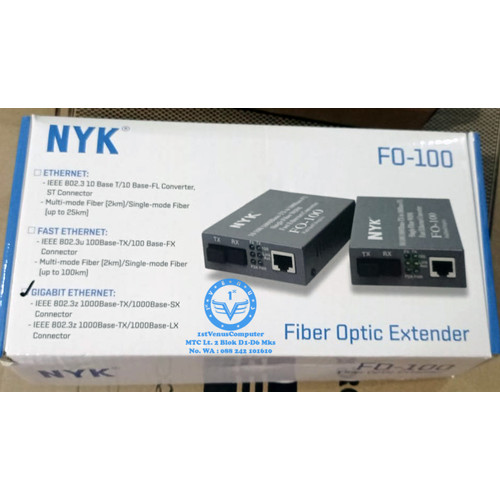 [100037] MEDIA CONVERTER NYK ( HALF) 100/10 FO TO LAN