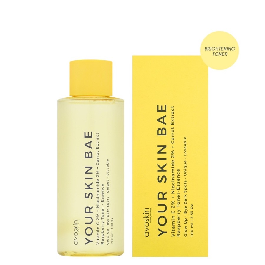 Avoskin YOUR SKIN BAE Toner Vitamin C 2% + Niacinamide 2% + Carrot Extract + Raspberry (100ml)