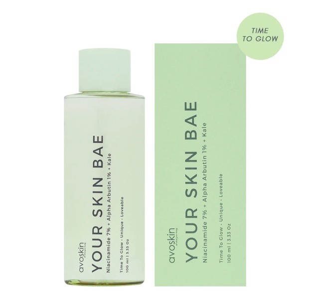 Avoskin YOUR SKIN BAE Toner Niacinamide 7% + Alpha Arbutin 1% + Kale (100ml)