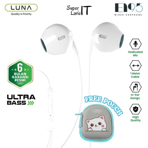 [32279] Earphone LUNA E195 With Pouch