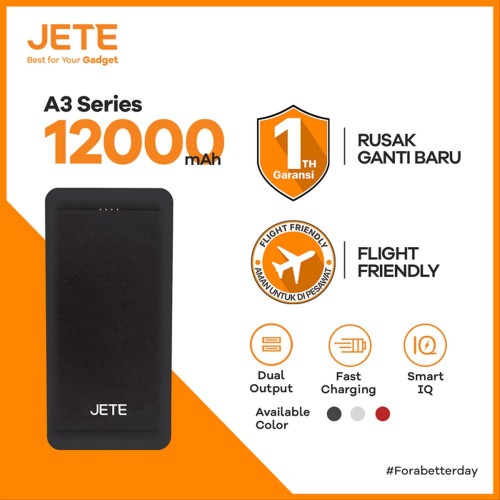 [32612] Powerbank JETE A3 12000mAH