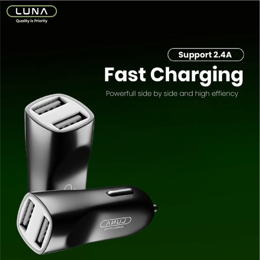 [32756] Car Charger LUNA R1B4 2.4A