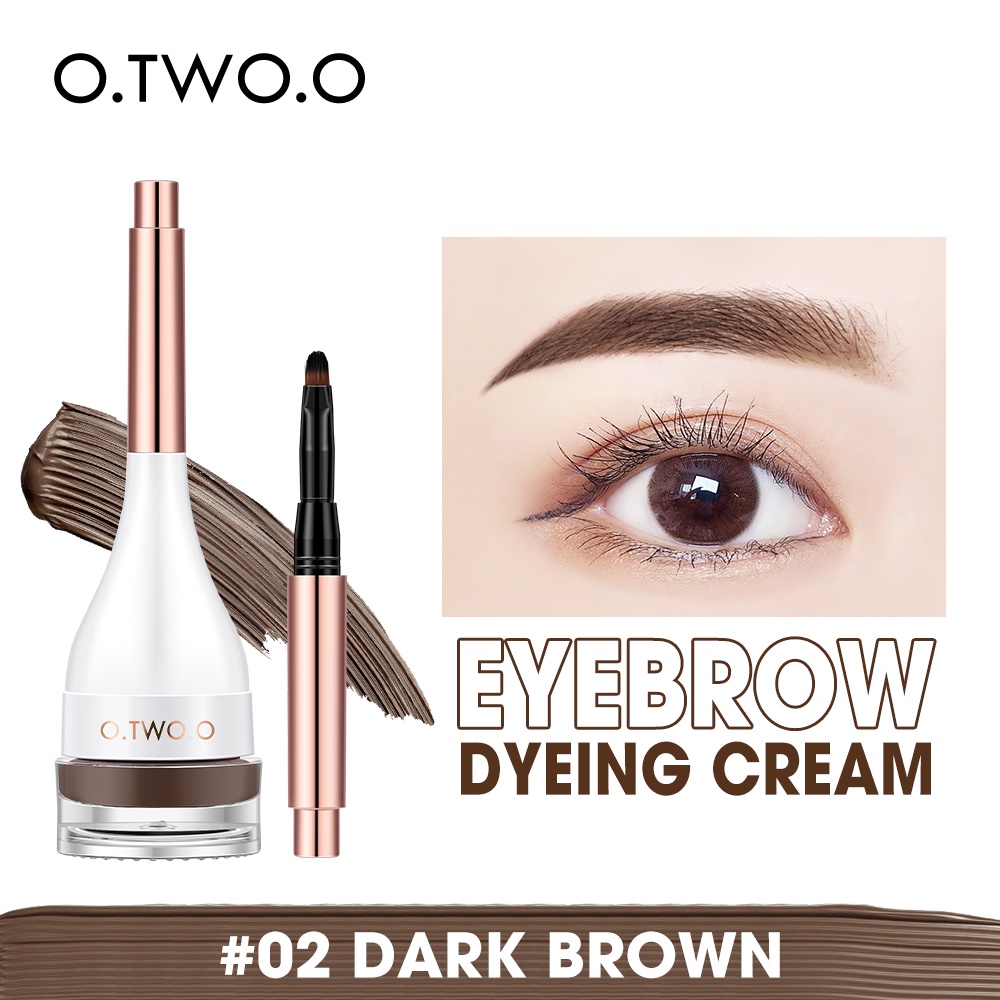 O TWO O EYEBROW DYING CREAM NATURAL SHAPING WATERPROOF