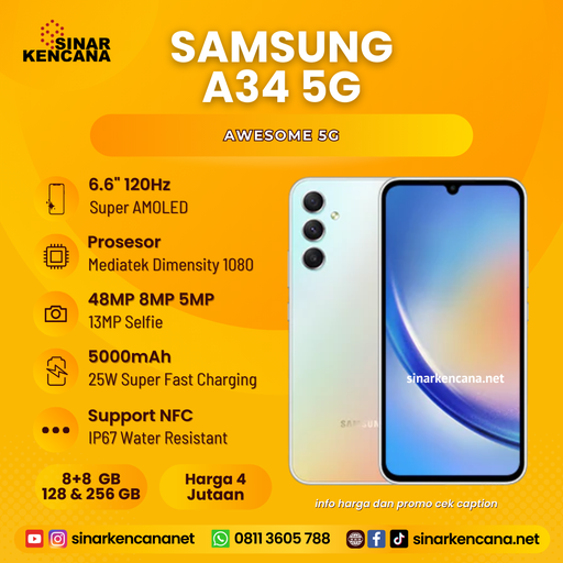 HP SAMSUNG GALAXY A34 5G 8/128