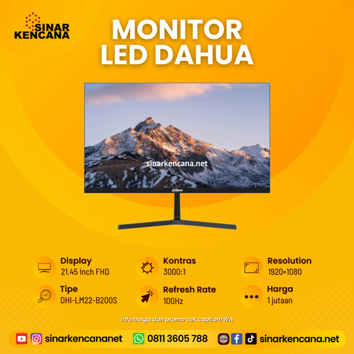 [33188] Monitor LED DAHUA 22" DHI-LM22-B200S