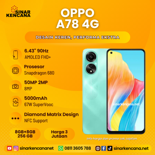 HP OPPO A78 8/256