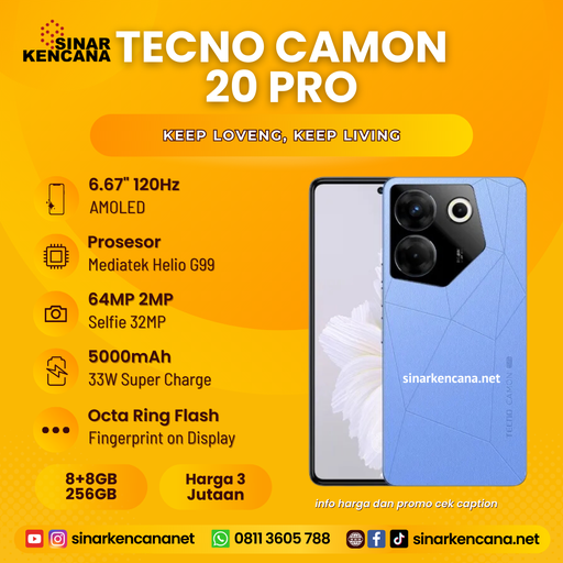 HP TECNO CAMON 20 PRO 8/256