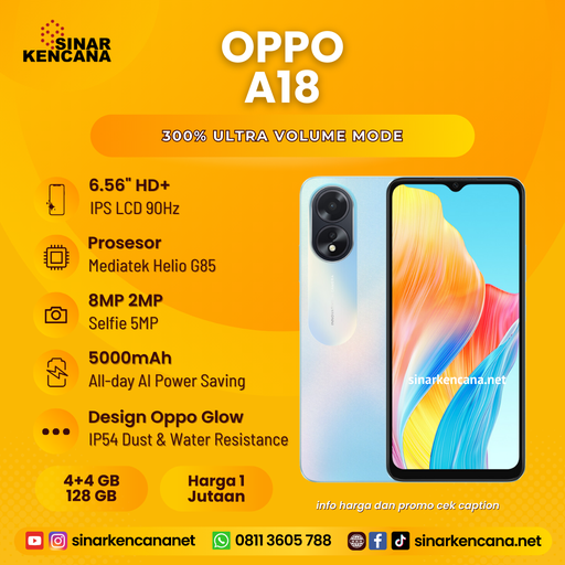 HP OPPO A18 4/128